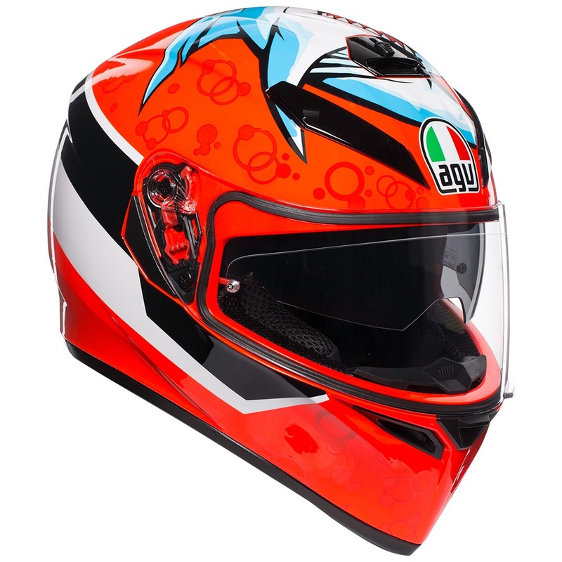 AGV K3 SV Attack Road Helmet|Red|XS 53-54cm|S 55-56cm|MS 57cm|ML 58cm|L 59-60cm|XL 61-62cm|XXL 63-64cm