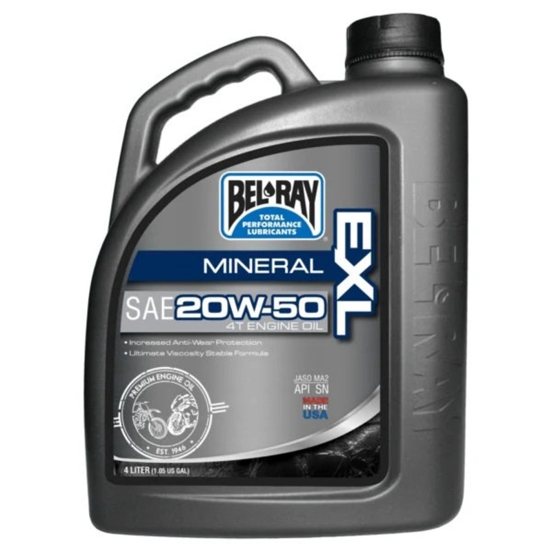 BelRay EXL Mineral 4T Engine Oil 20W50 4L