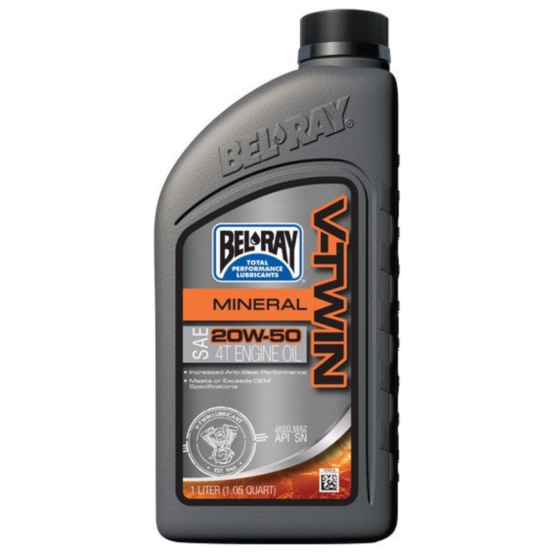 **BelRay V-Twin Mineral Engine Oil 20W50 1L