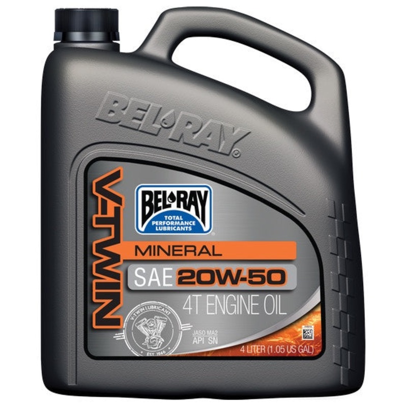 **BelRay V-Twin Mineral Engine Oil 20W50 4L