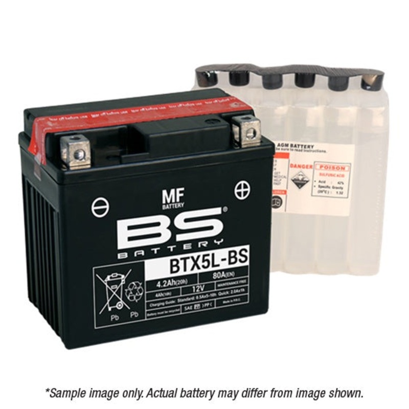 BS Battery – MF (Acid Pack) – YTX5L-BS
