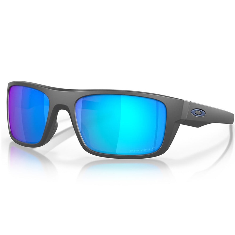 Oakley Drop Point Sunglasses – Matt Dark Grey w PRIZM Sapphire Polarized Lens