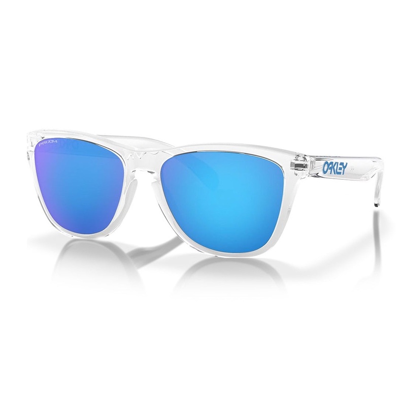 Oakley Frogskins Sunglasses – Crystal Clear Frame w PRIZM Sapphire Lens