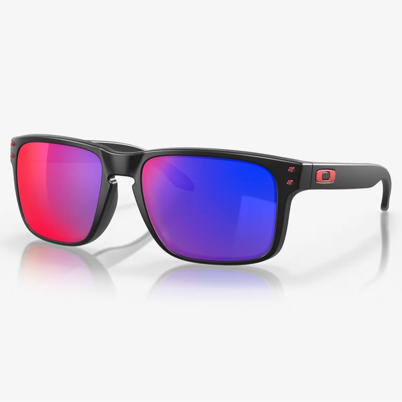 Oakley Holbrook Sunglasses – Matt Black w Red Iridium Lens