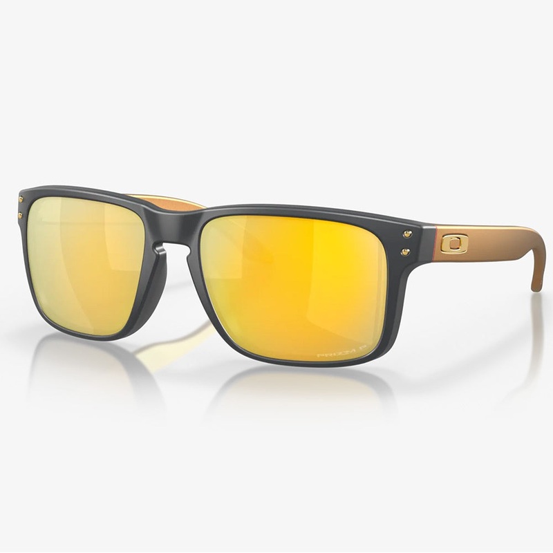 Oakley Holbrook Sunglasses – Matt Carbon w PRIZM 24K Polarized Lens
