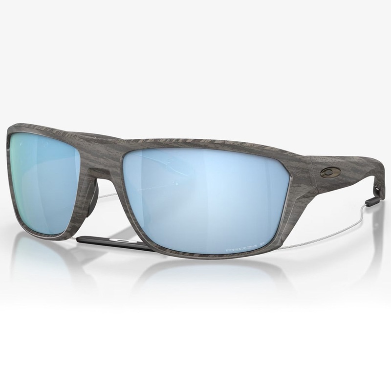 **Oakley Split Shot Sunglasses – Woodgrain w PRIZM Deep Water Polarized Lens