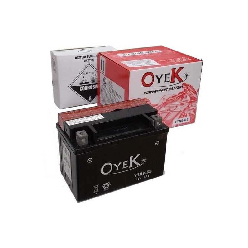 OYEK Battery Gel Motorcycle Battery – YTX9-BS