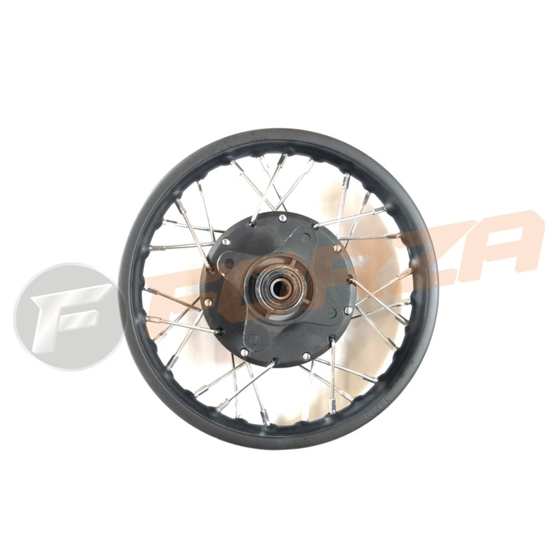 FMX 70 10 inch Rear Wheel with drum brake, sprocket, axle 12mm bolt