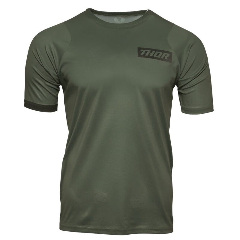 THOR MTB Assist Adult Jersey|Green|Black/Orange|S|M|L|XL|XXL