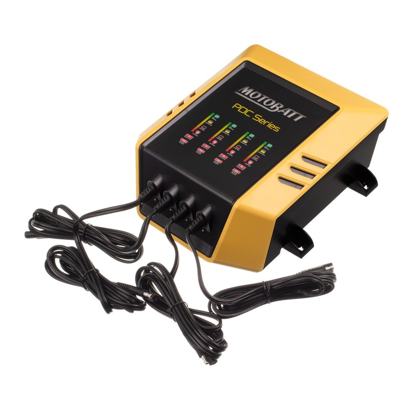 Motobatt Charger Quad Bank 12v 2.0A AGM&GEL 9 Stage