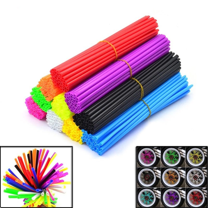 Aftermarket Spoke wrap kit|Black|Blue|Green|Lime|Orange|Pink|Purple|Red|White|Yellow|Sky_Blue|Size N/A