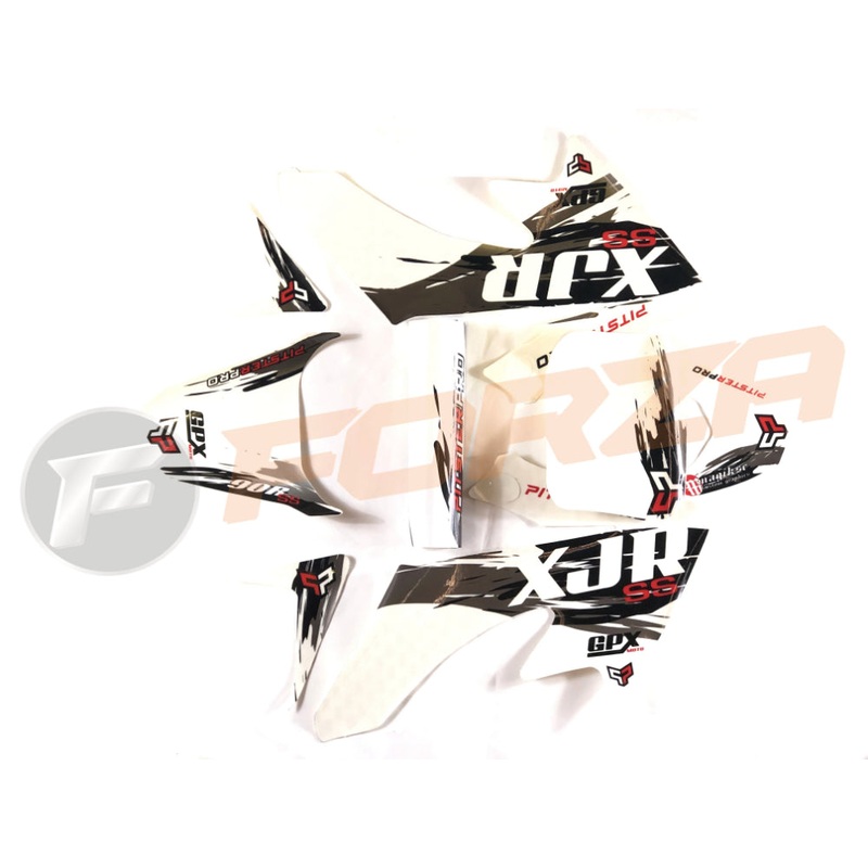 Pitsterpro XJR90 Graphic kit|White + Pitsterpro|Size N/A