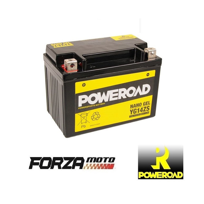 POWEROAD Nano Gel Motorcycle Battery – CYG14ZS (fits YTZ14S)