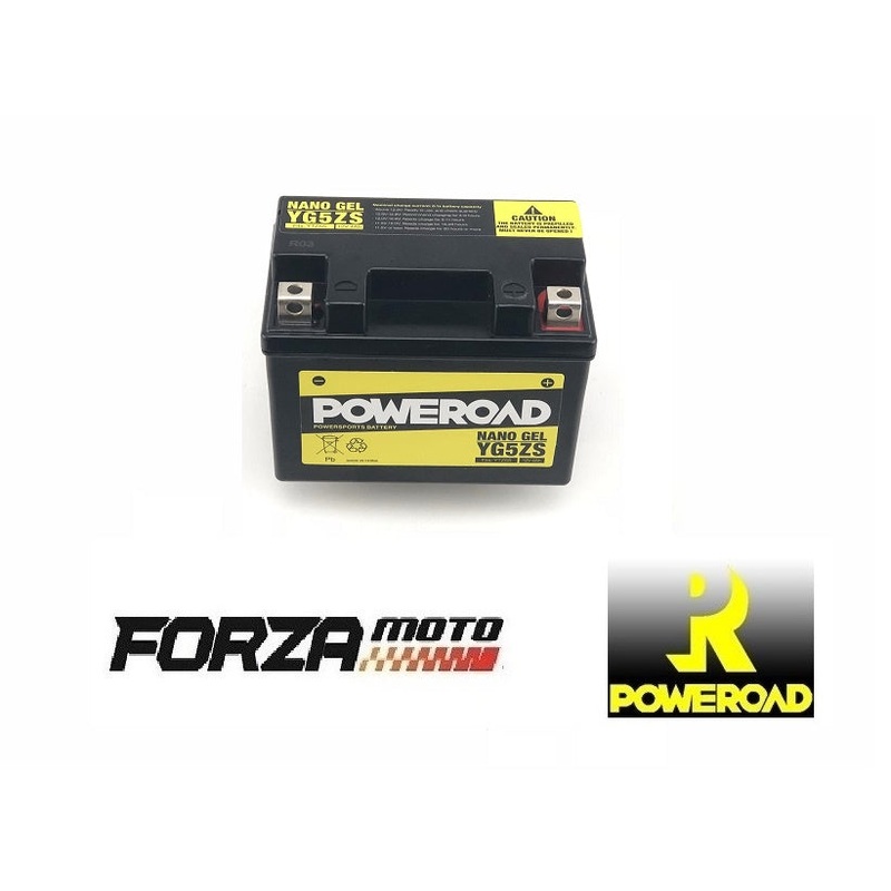 POWEROAD Nano Gel Motorcycle Battery – CYG5ZS (fits YTZ5-S)