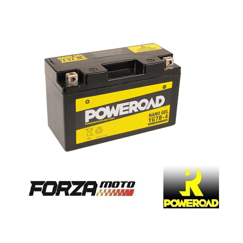 POWEROAD Nano Gel Motorcycle Battery – CYG7B4 (fits YT7B-BS)