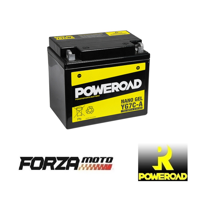 POWEROAD Nano Gel Motorcycle Battery – CYG7CA (fits YB7C-A)