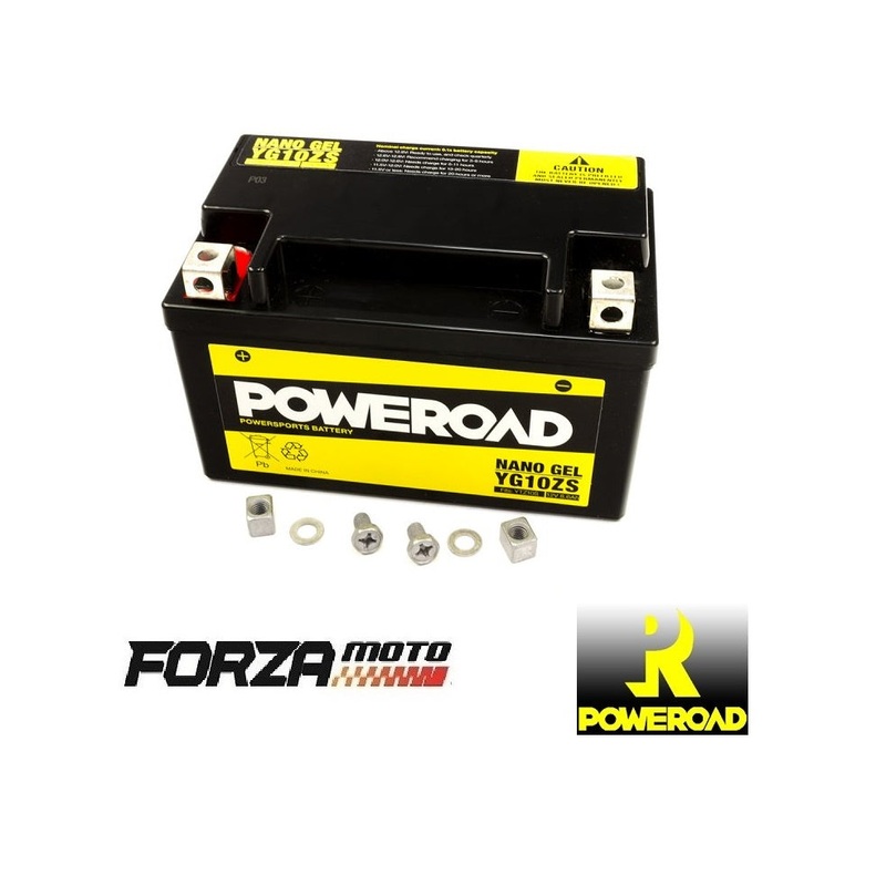 POWEROAD Nano Gel Motorcycle Battery – YG10-ZS (fit YTZ10S)