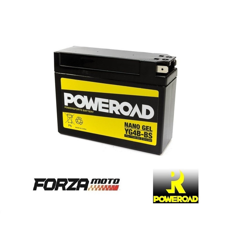 POWEROAD Nano Gel Motorcycle Battery – YG4B-BS (fits YT4B-BS)