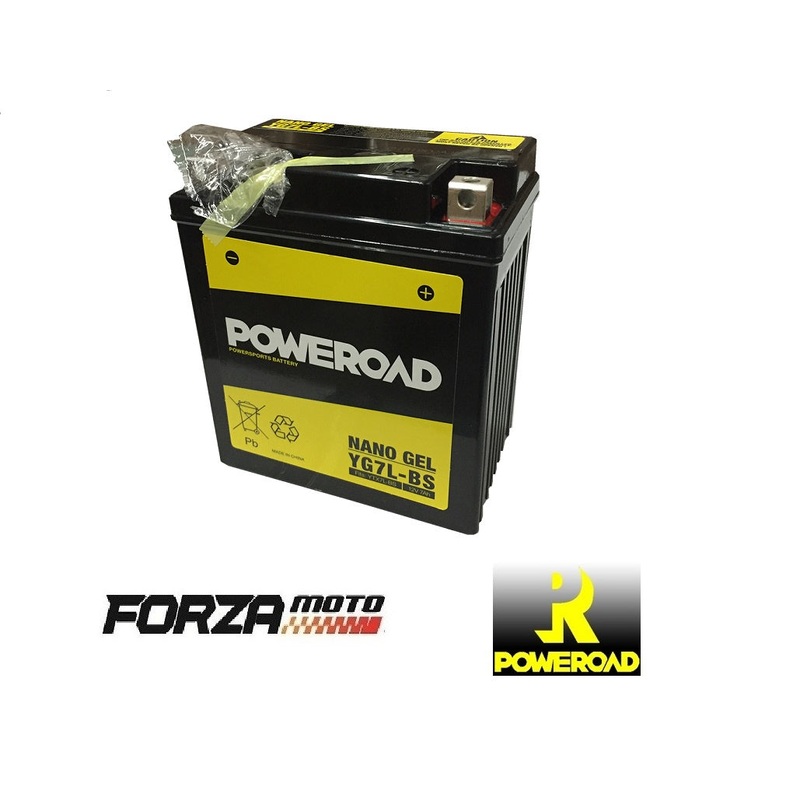POWEROAD Nano Gel Motorcycle Battery – YG7L-BS (fit YTX7LBS)