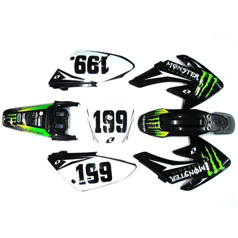 CRF70 Style Graphic kit|Monster Energy|Rock Star|CRF70 Style