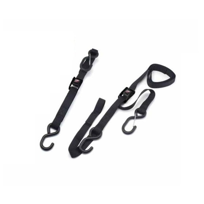 DRC Cambuckle Tie Downs Set|Black|Blue|Red|Size N/A