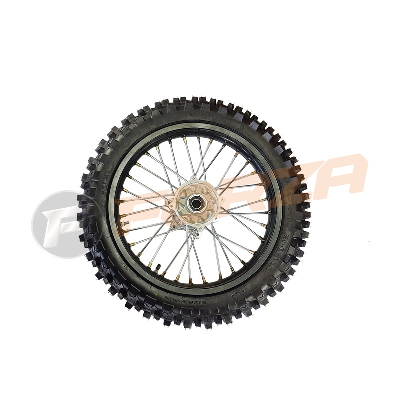Rear Wheel with Tyre, Tube, Black Alloy Rim 230F Pro 2015 – NOW