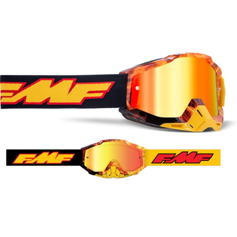 **FMF PowerBomb Adult MX Goggle with RED Mirror Lens