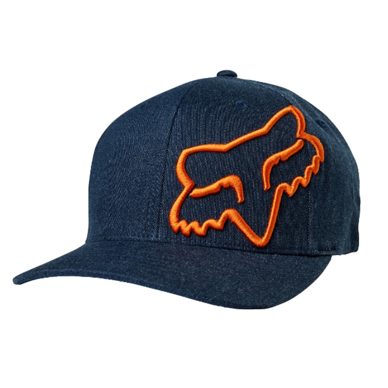 FOX CLOUDED FLEXFIT HAT|Navy|Cardinal|S/M|L/XL
