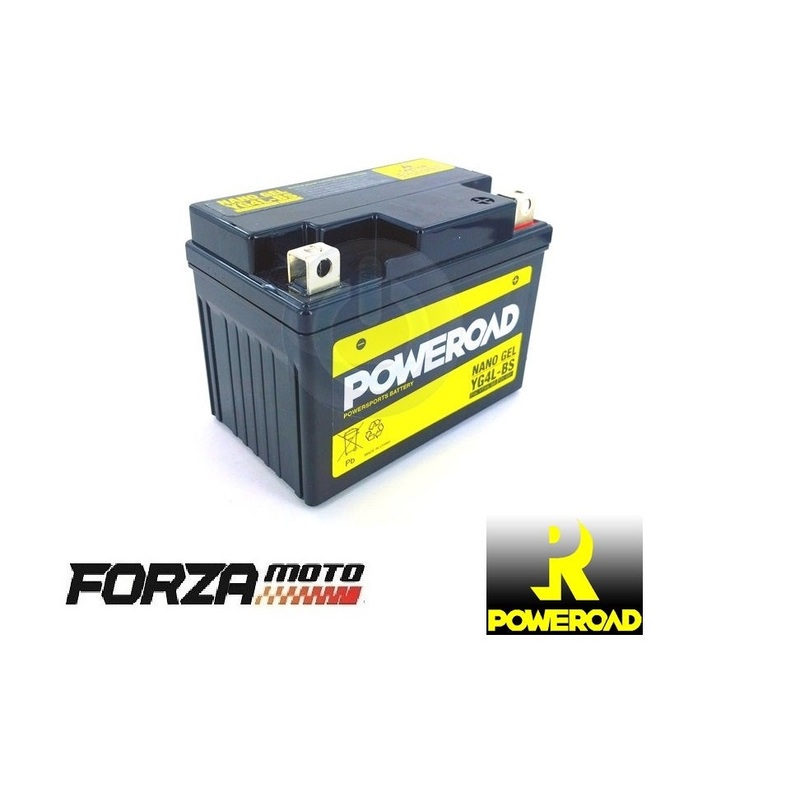 POWEROAD Nano Gel Motorcycle Battery – YG4L-BS (fits YTX4L-BS)