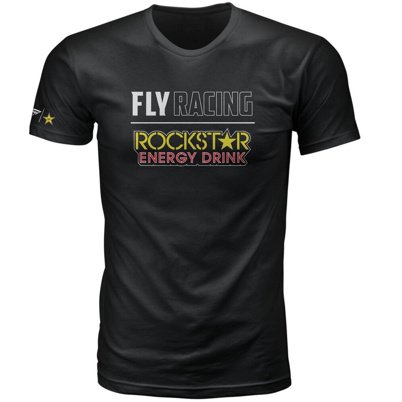 FLY RACING Rockstar Logo Tee|Black|S|M|L|XL|XXL