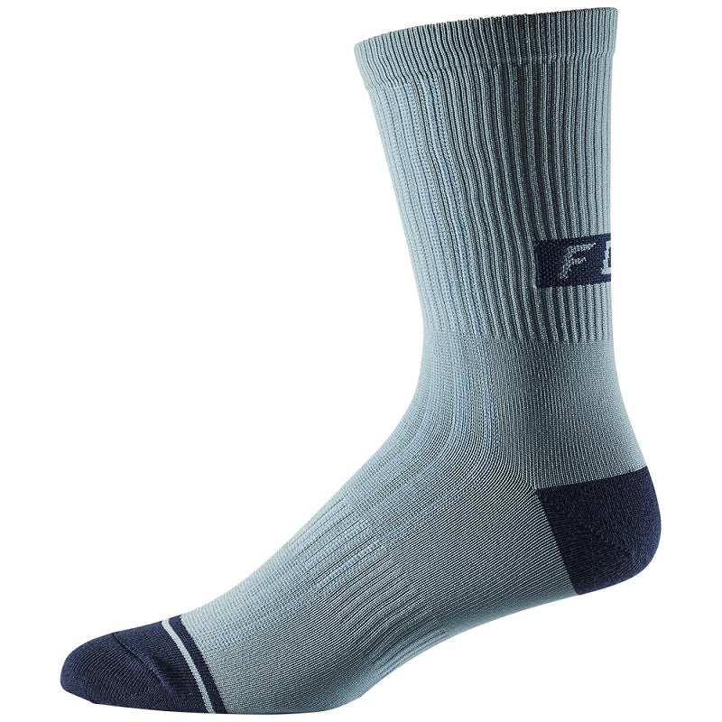 Fox Trail 8” Adult  Socks|Light Blue|Yellow|S/M|L/XL