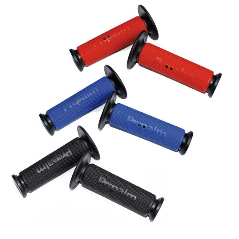 WFO Full Knurl MX Grips|Black/Blue|Black/Red|Size N/A