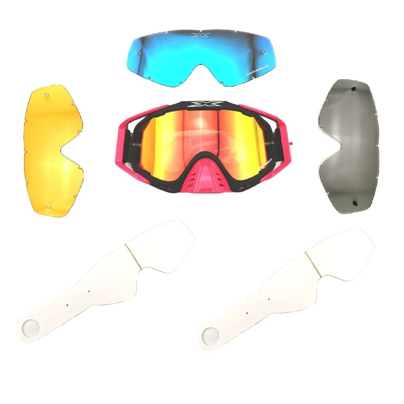 EKS EKS-S Goggle Racing Kit|Black/Flo_Pink|Red/White|Flo_Orange/Smoke|White/Red|Flo_Green/Smoke|Flo_Yellow|Adult