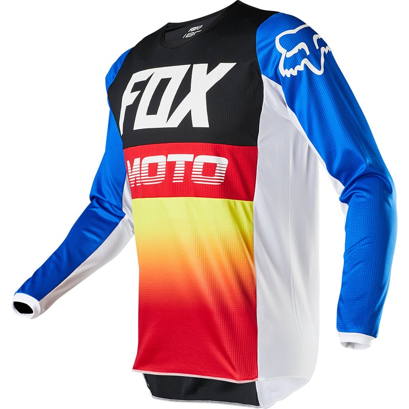 Fox 180 Fyce Adult MX Jersey|Blue/Red|Grey|Multi|S|M|L|XL|XXL