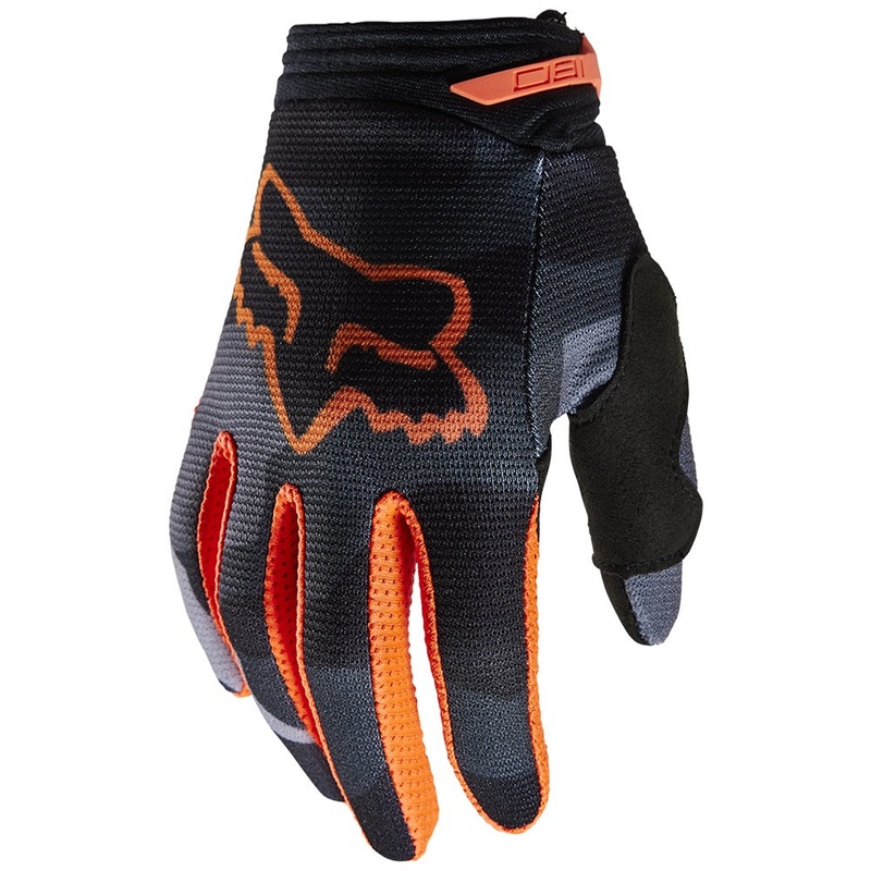 FOX 180 BNKR Youth MX Gloves|Grey_Camo|YXS|YS|YM|YL|YXL
