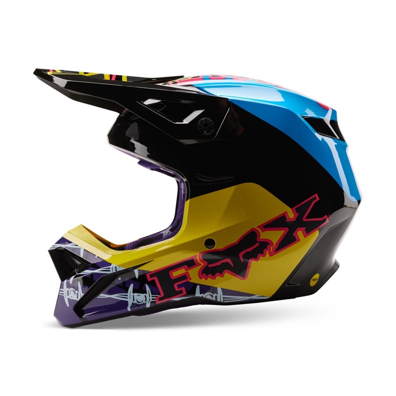 FOX V1 Barbed Wire Mips ECE Adult MX Helmet