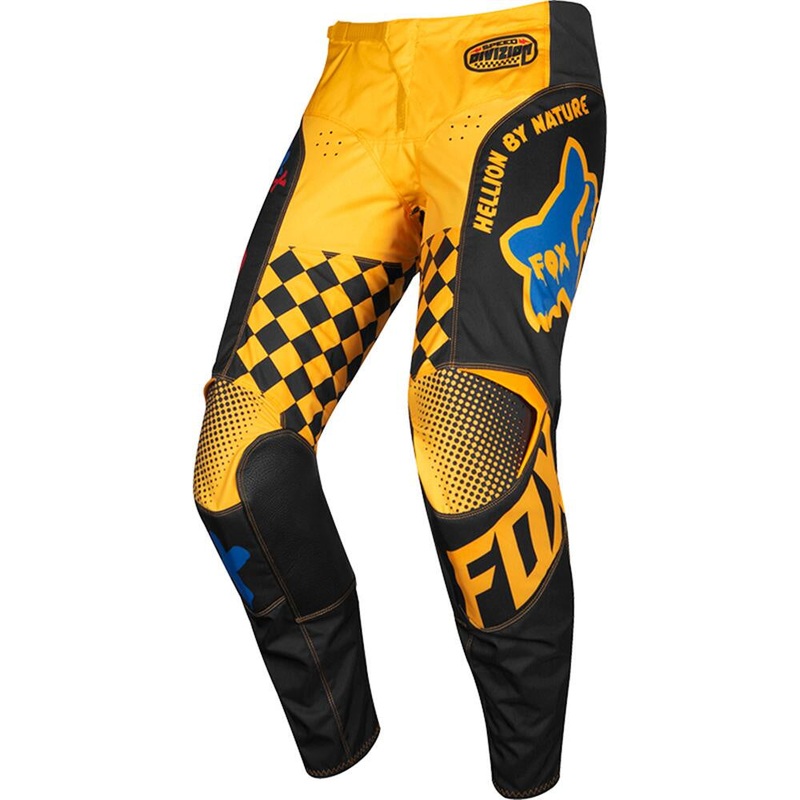 FOX 180 Czar Youth MX Pants|Black/Yellow|Waist 20|Waist 22|Waist 24|Waist 26|Waist 28