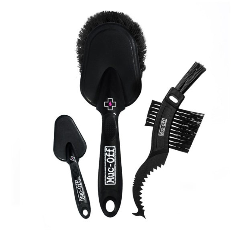 **Muc-Off 3 Brush Set – Claw, Detailer, Soft Wash