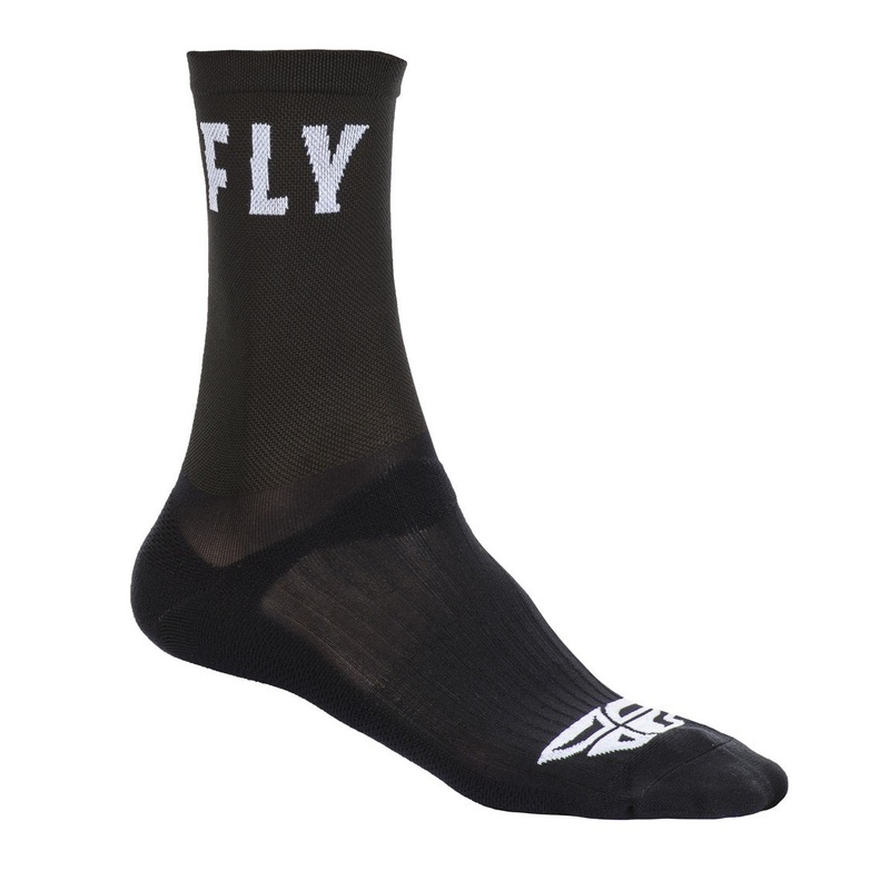 FLY Racing Crew Adult Socks|Black|S/M|L/XL