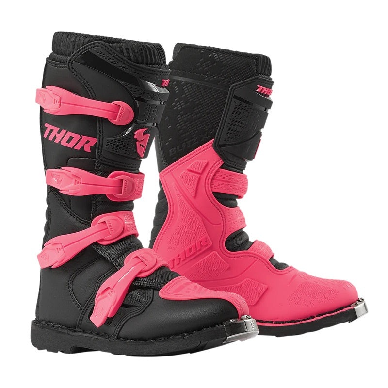 THOR BLITZ XP Womens MX Boots|Black/Pink|US5 / EU35|US7 / EU37