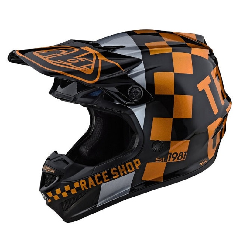 TROY LEE DESIGNS SE4 Polyacrylite Checker Adult MX Helmet