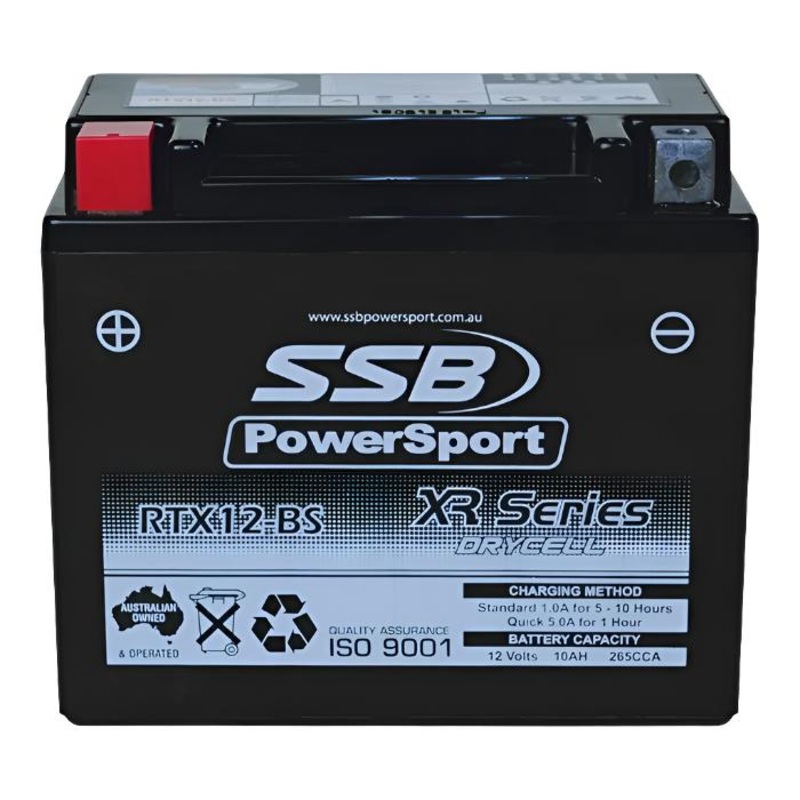 **SSB Motorcycle and Powersports Battery – RTX12-BS (YTX12-BS)