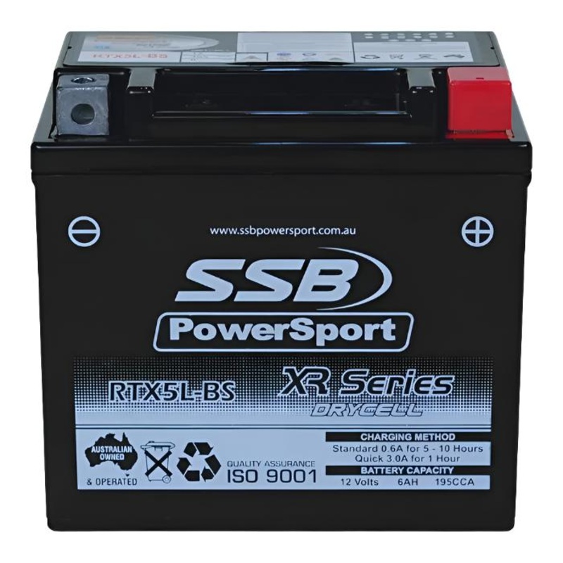 **SSB Motorcycle And Powersports Battery – RTX5L-BS (YTX5L-BS)