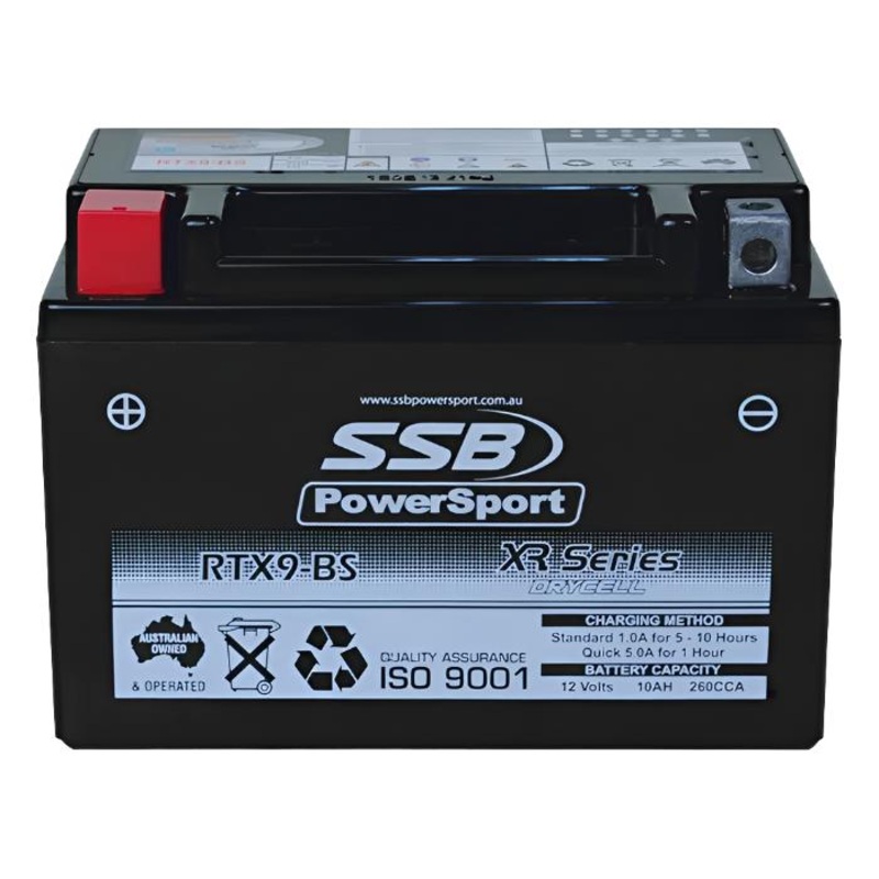 **SSB Motorcycle And Powersports Battery – RTX9-BS (YTX9-BS)