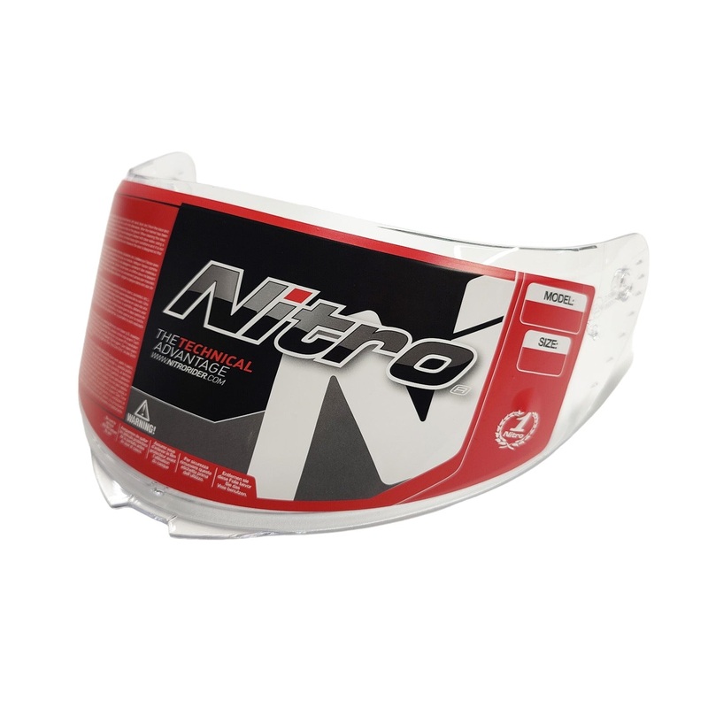 Nitro N501 Visor – Clear|Clear|One Size