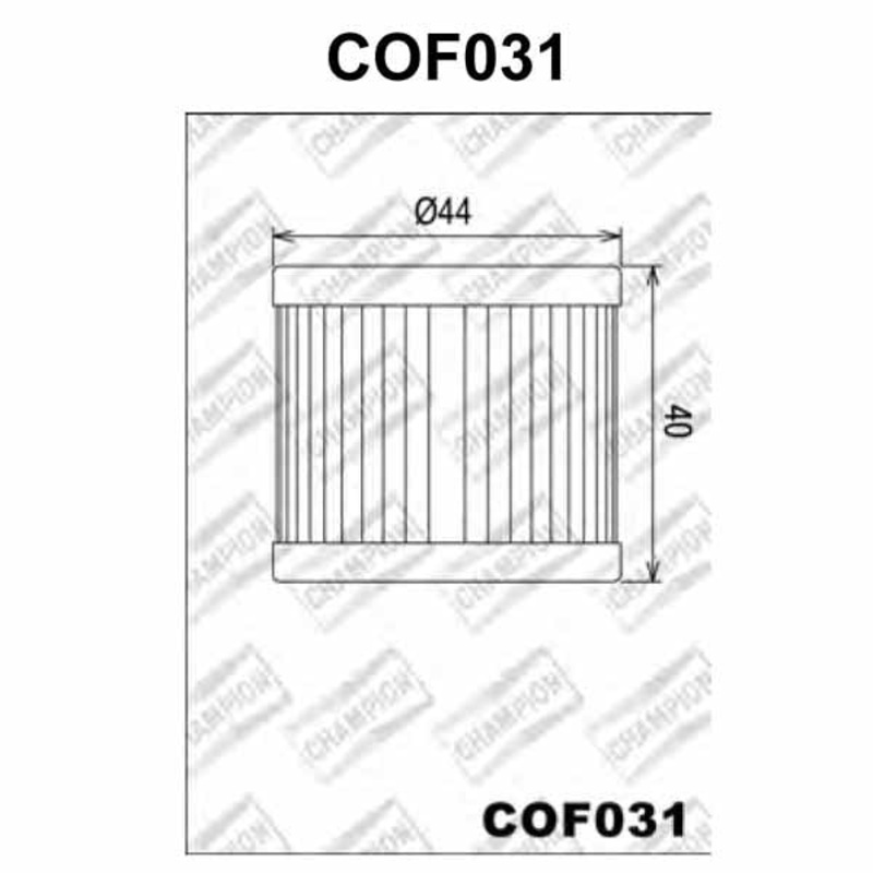 Champion Oil Filter – COF031 (HF131) – Suzuki / Hyosung