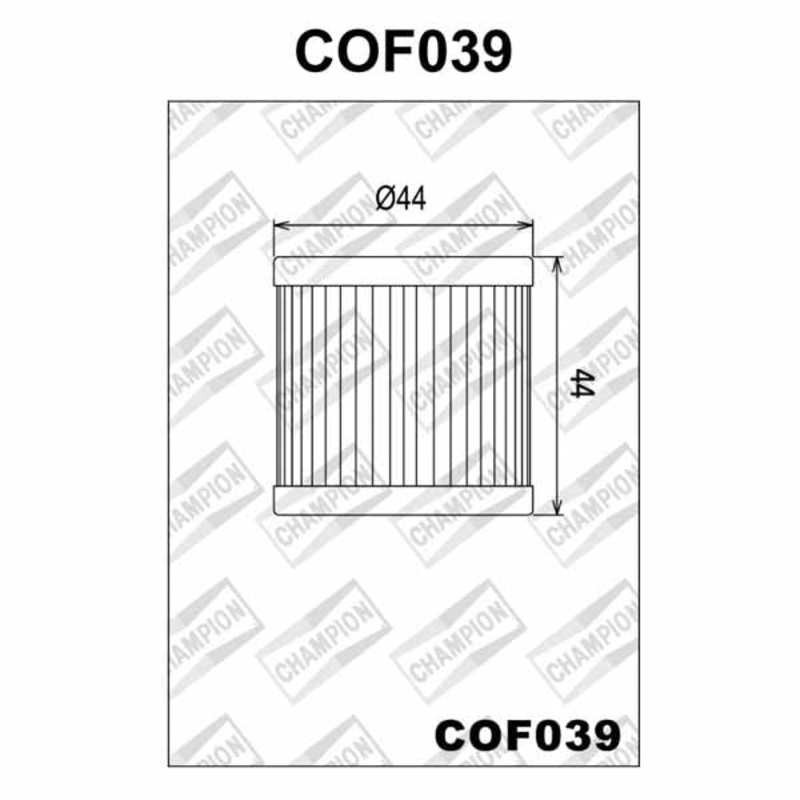 Champion Oil Filter – COF039 (HF139) – Suzuki / Kawasaki