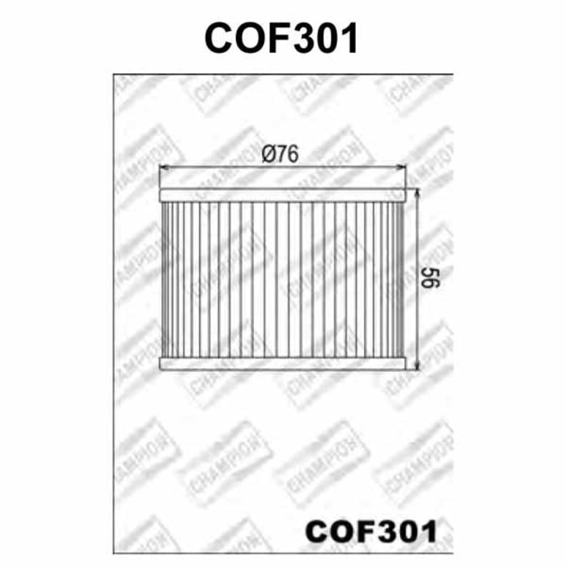 Champion Oil Filter – COF301 (HF401) – Honda / Kawasaki / Yamaha