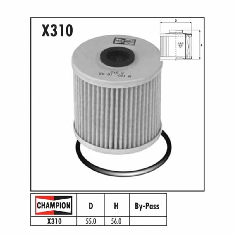 Champion Oil Filter – X310/301 (HF123) – Kawasaki