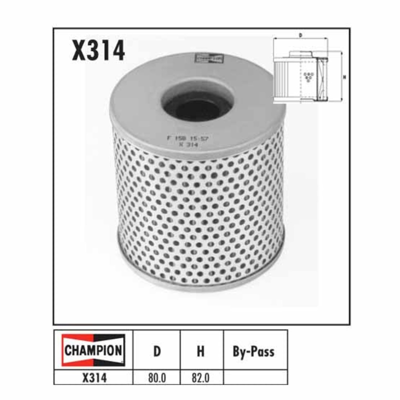 Champion Oil Filter – X314/301 (HF126) – Kawasaki